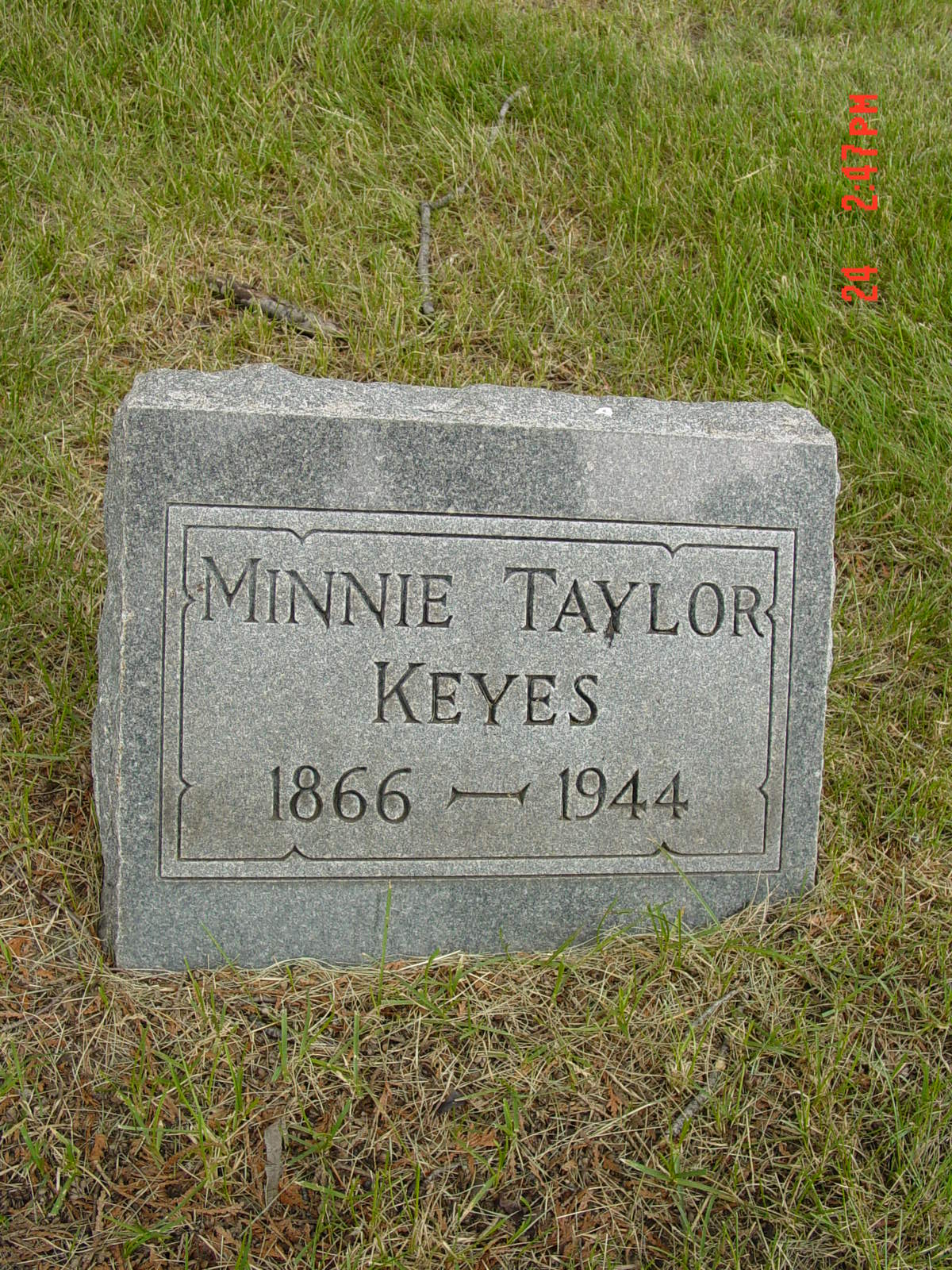 Portrait of Minnie Taylor Keyes