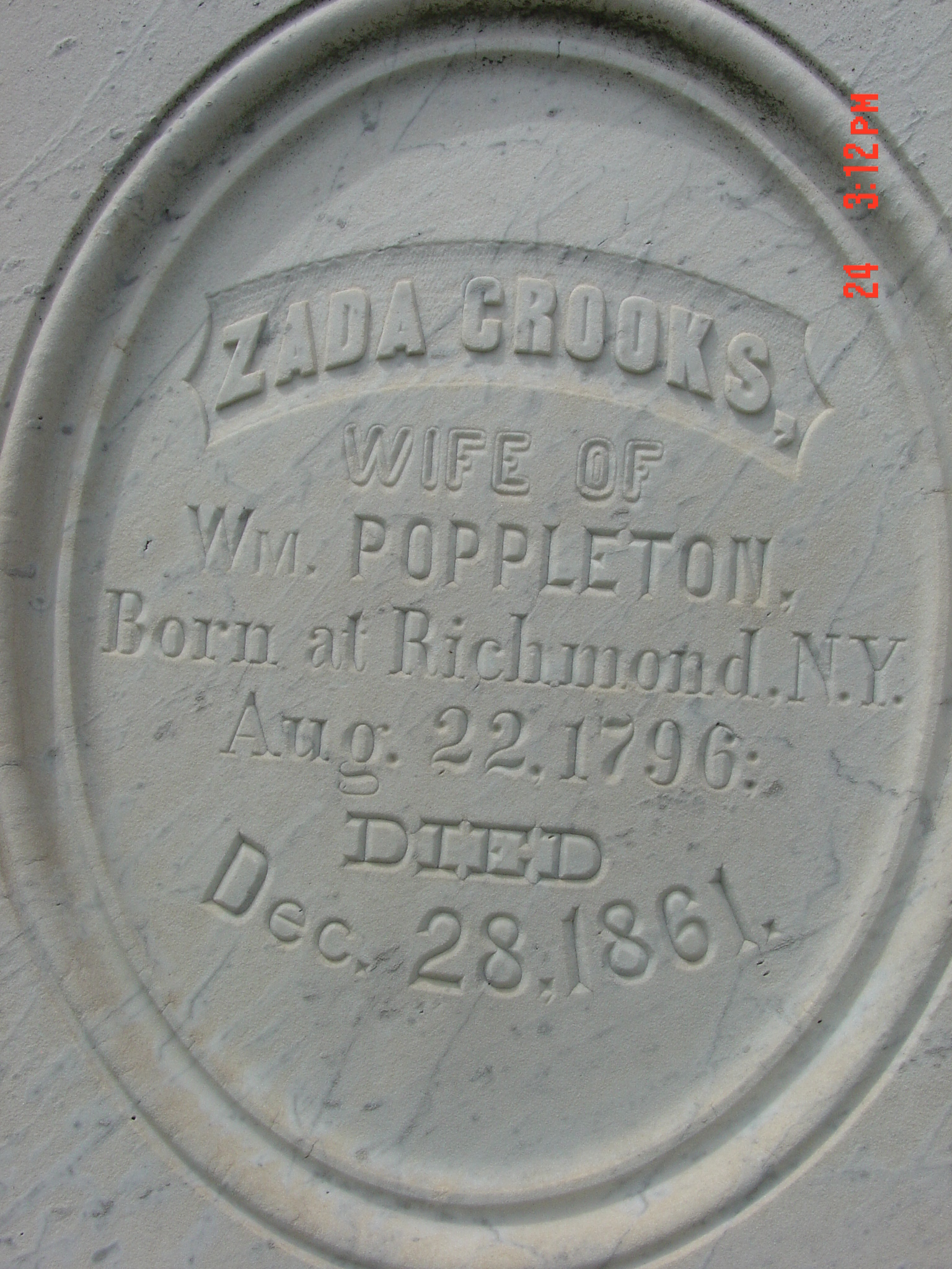 Portrait of Zada Crooks Poppleton