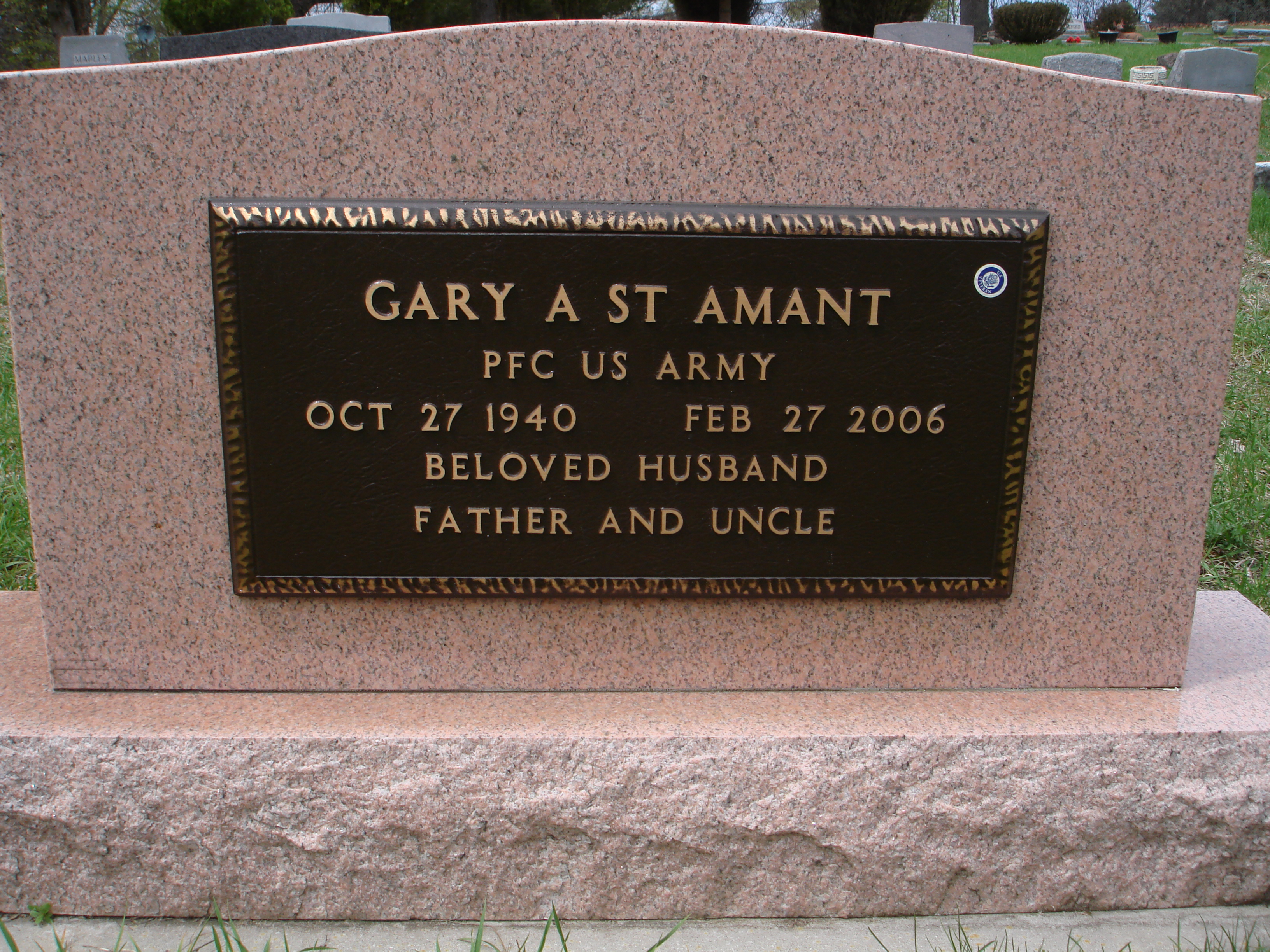 Portrait of Gary A St. Amant