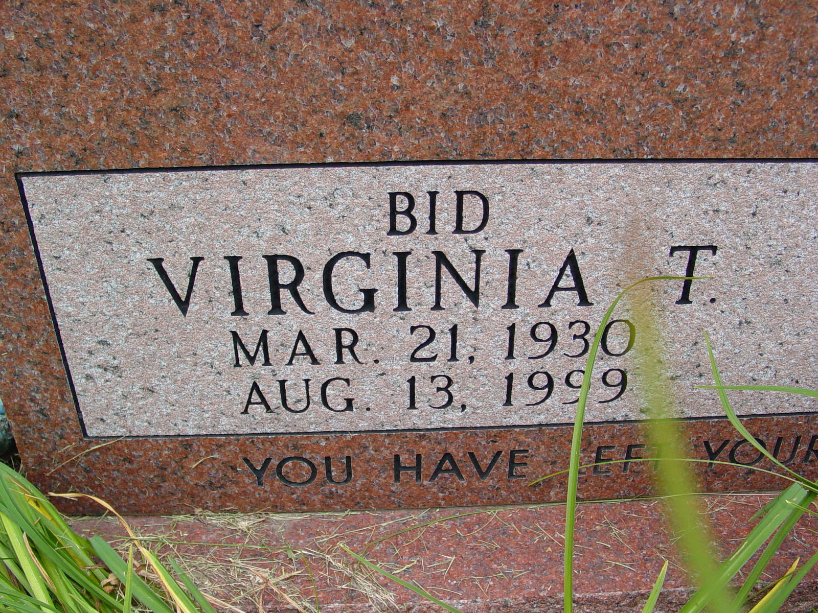 Portrait of Virginia T  White Burns