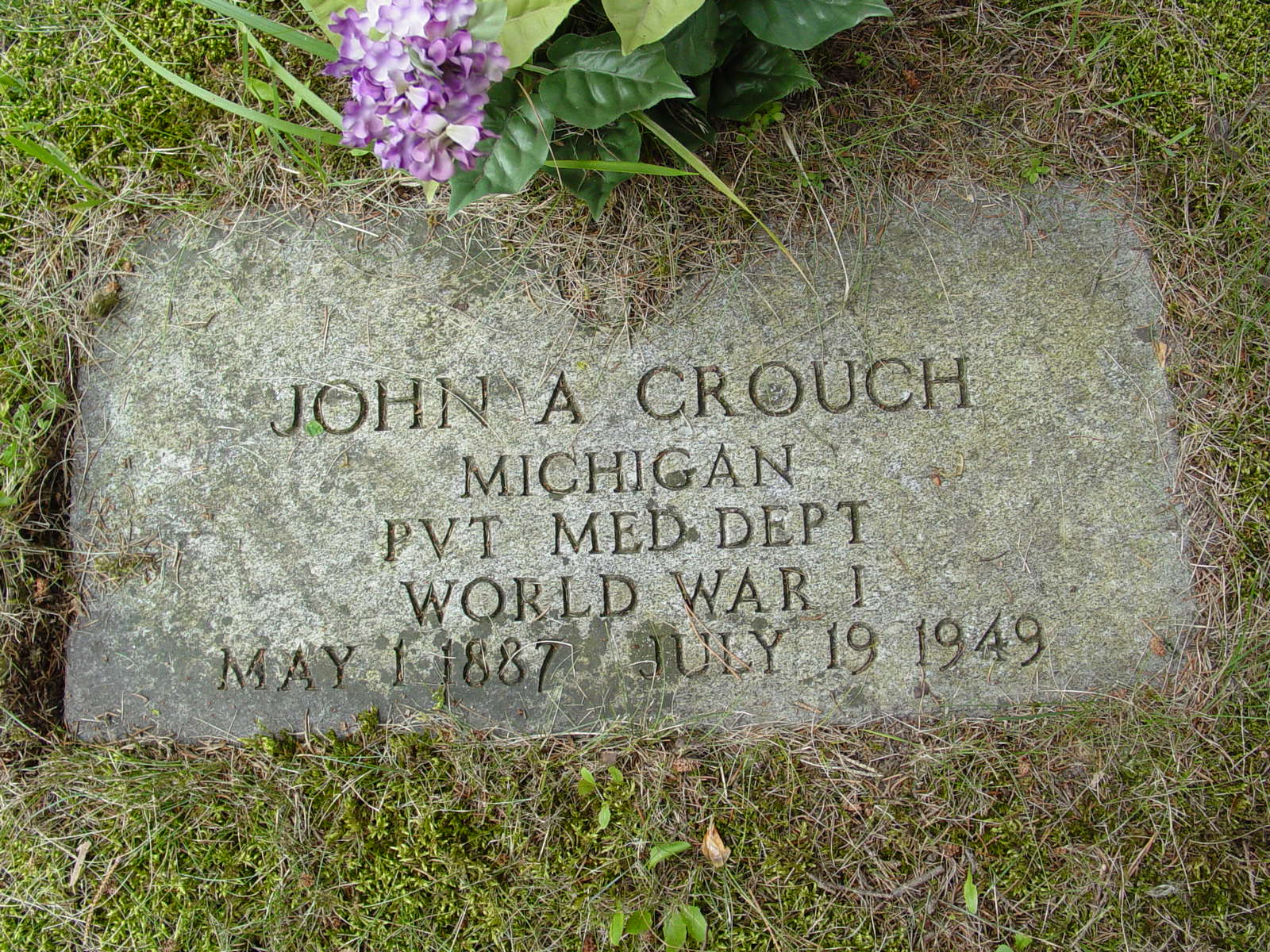 Portrait of John Almer  Crouch