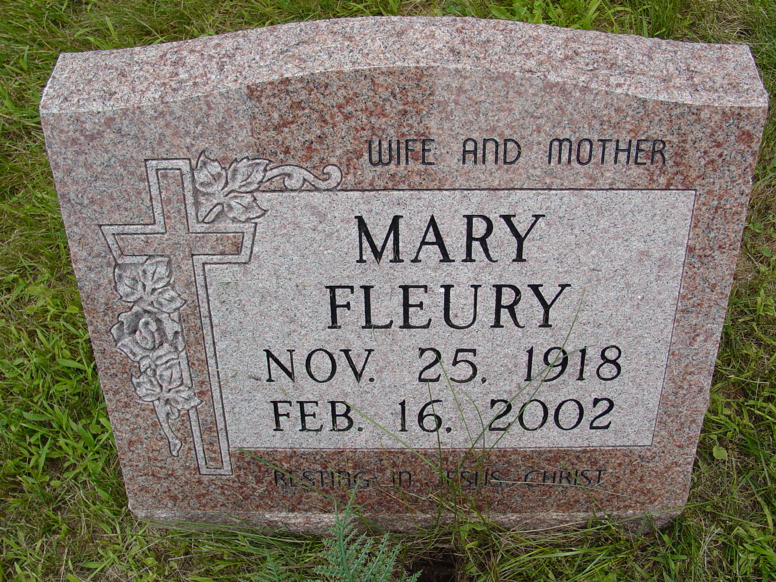 Portrait of Mary Fleury