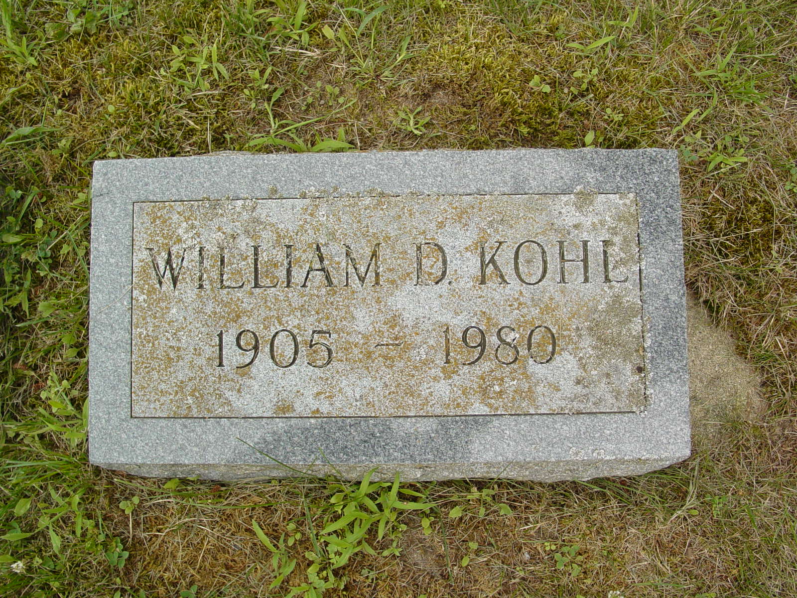 Portrait of William D Kohl