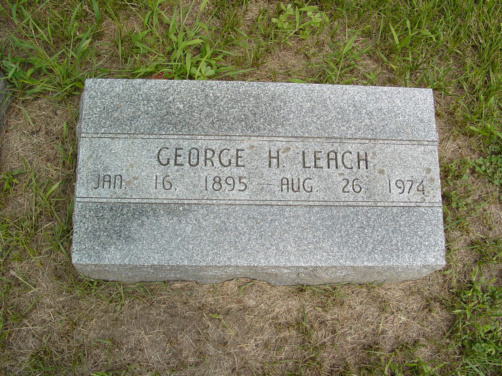 Portrait of George H Leach