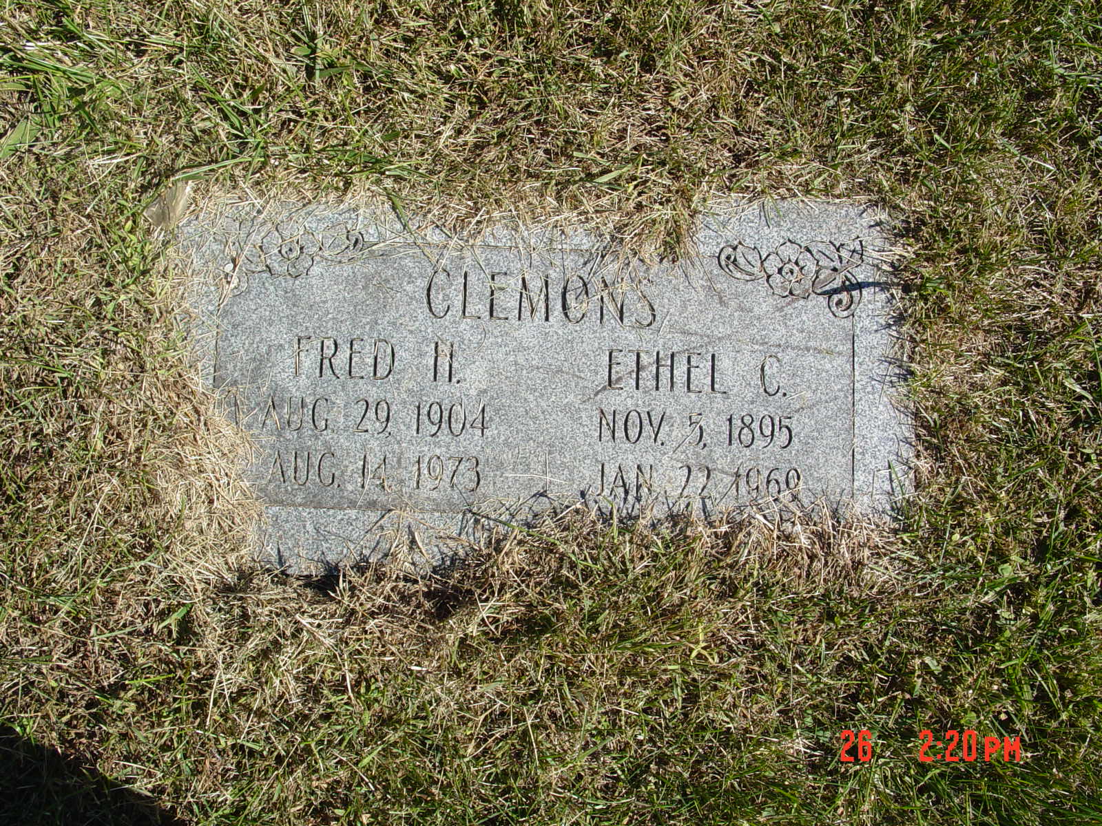 Portrait of Fred H Clemons
