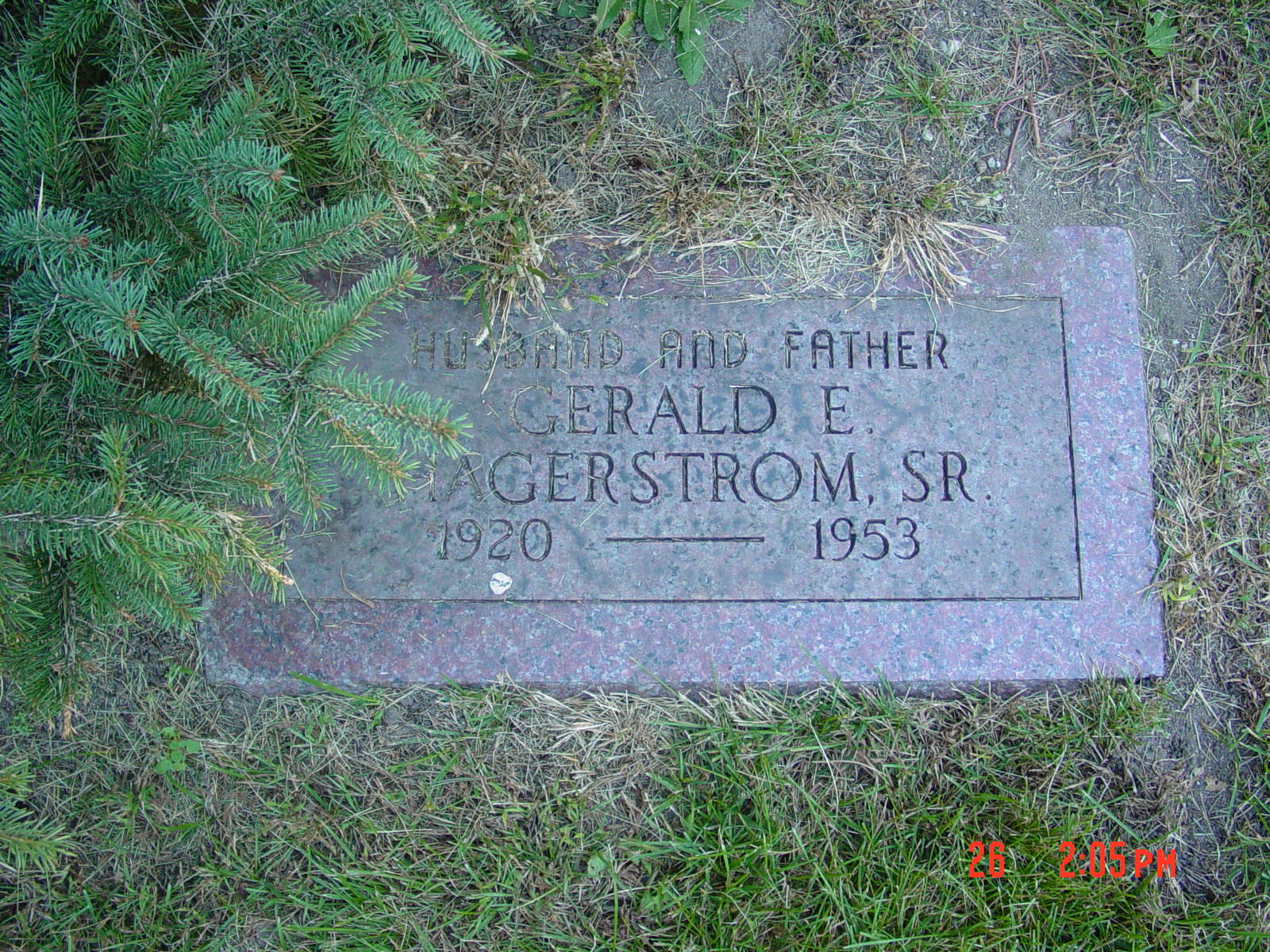 Portrait of Gerald H, Sr Hagerstrom