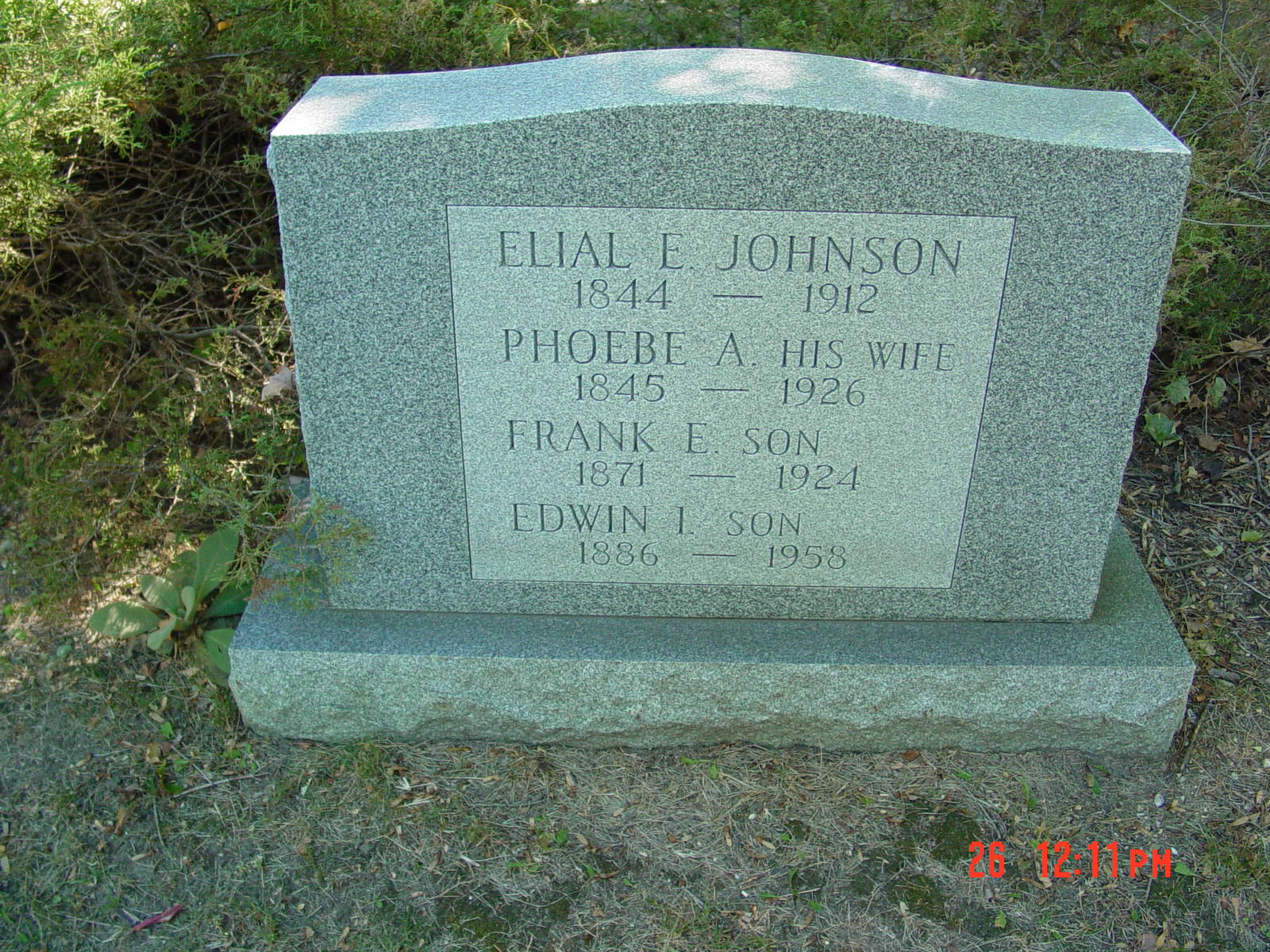 Portrait of Frank E Johnson
