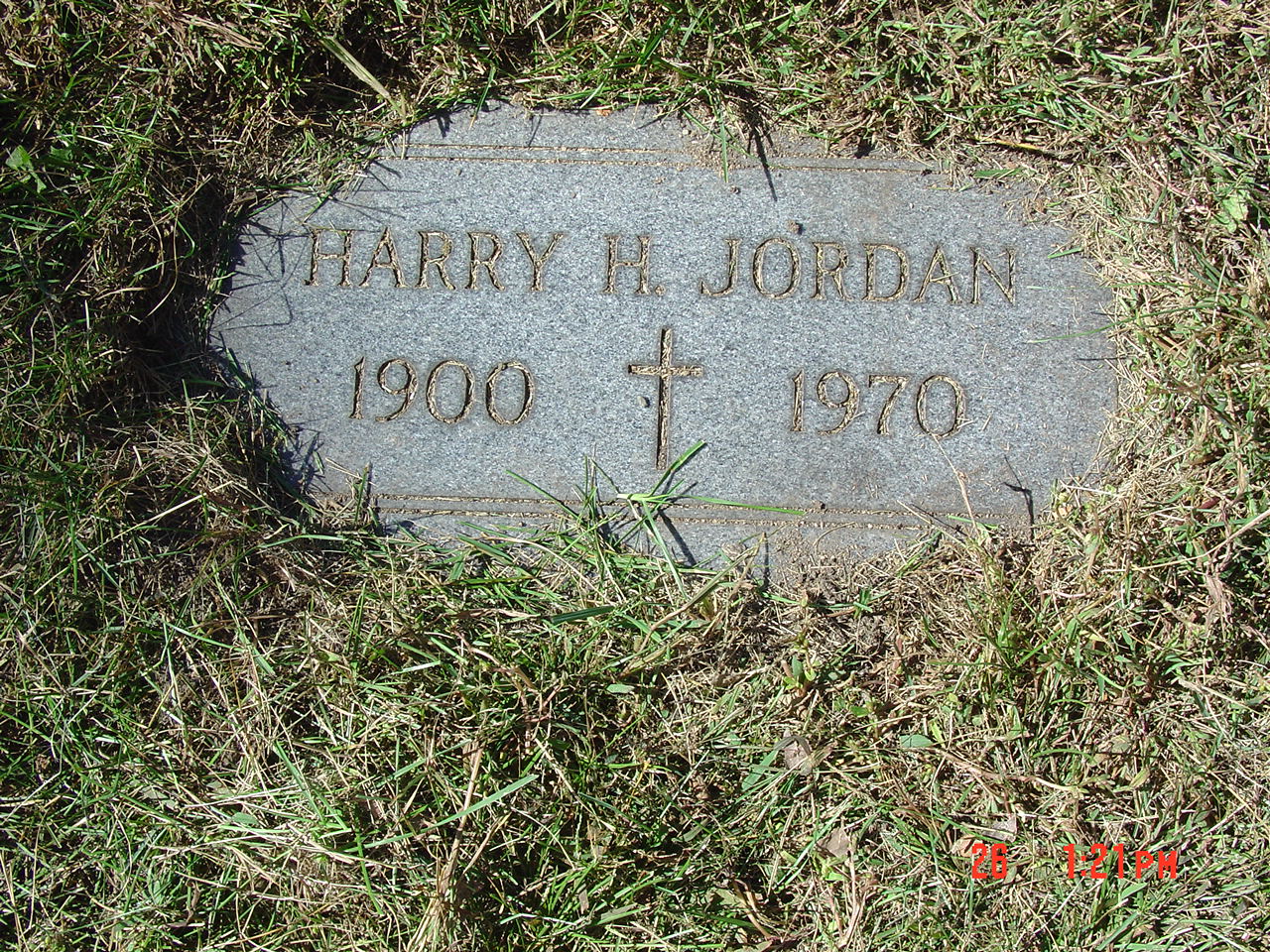 Portrait of Harry H Jordan