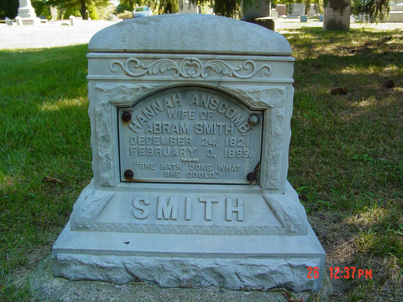 Portrait of Hannah Anscomb Smith