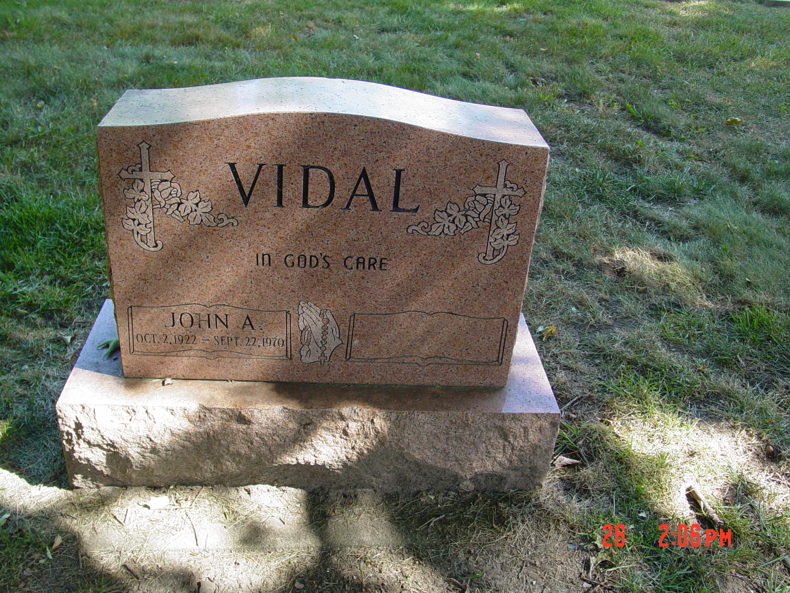 Portrait of John A Vidal
