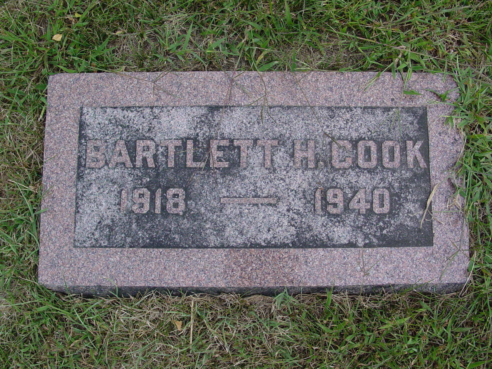 Portrait of Bartlett H Cook