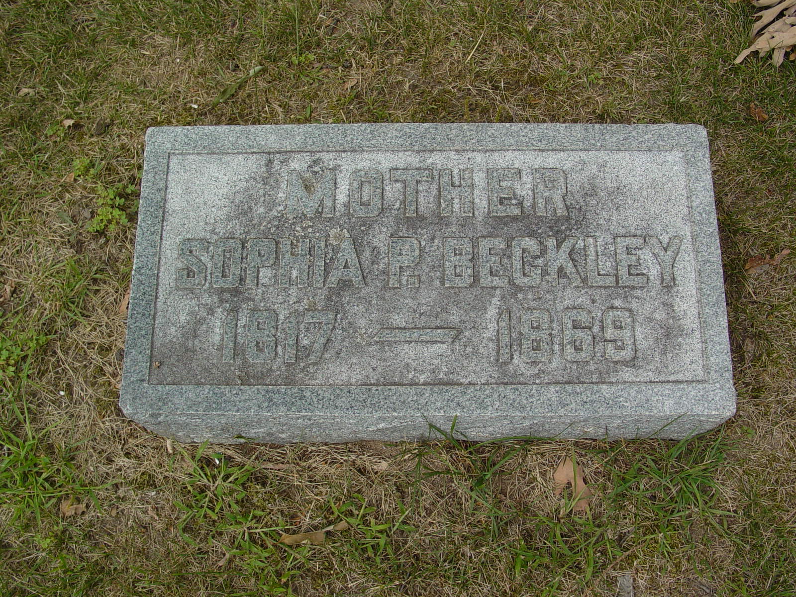 Portrait of Sophia P Beckley