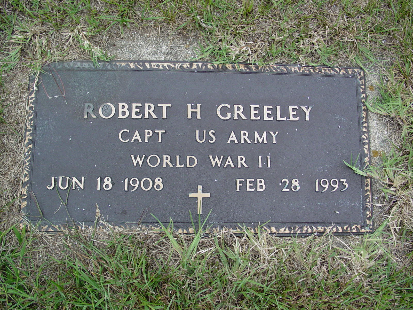 Portrait of Robert H Greeley