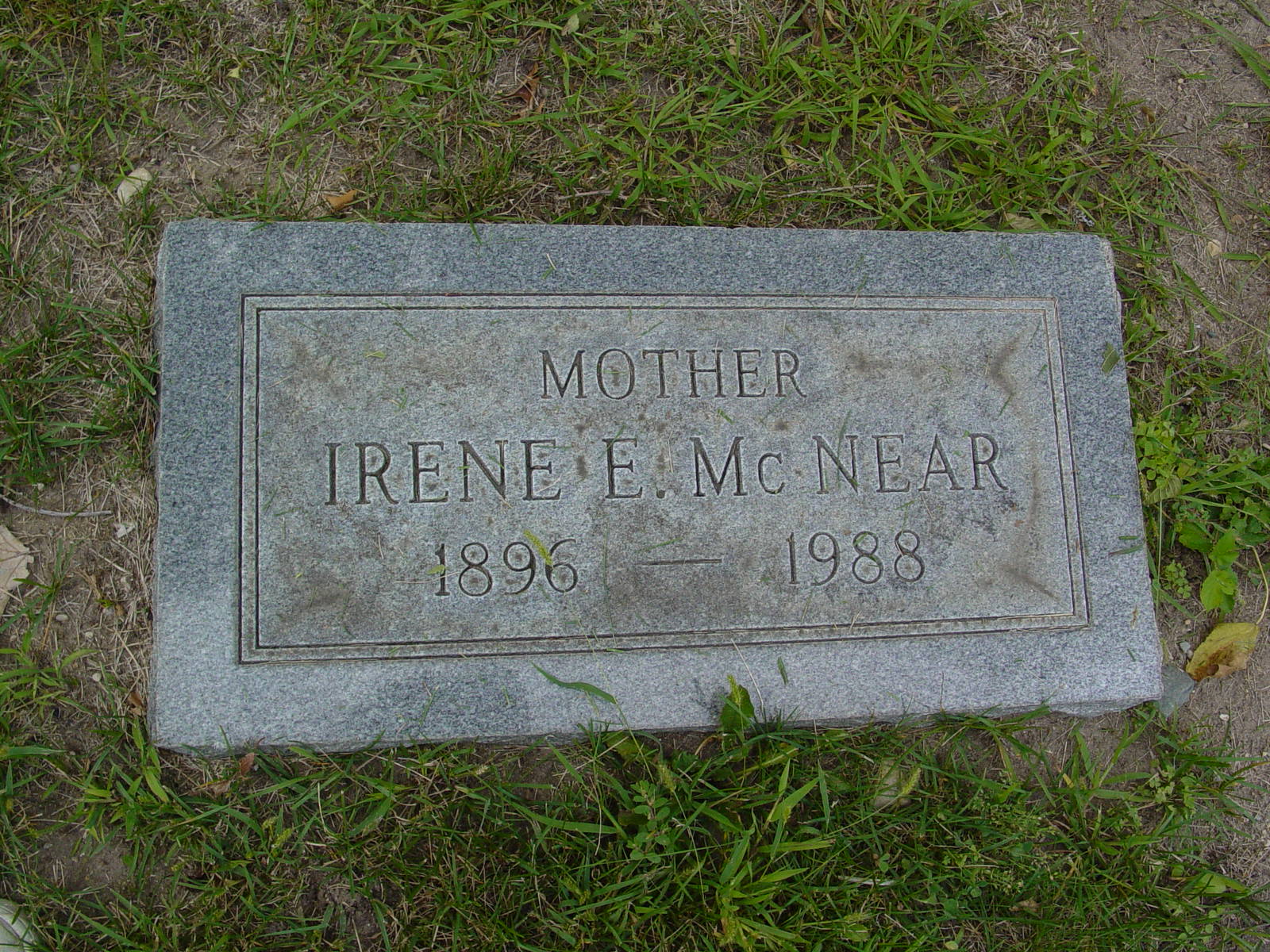 Portrait of Irene E McNear