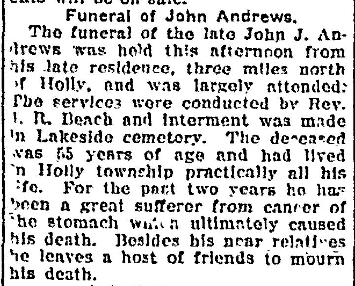 Obituary image for Andrews, John