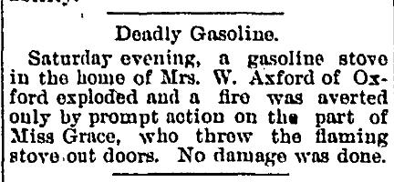 Deadly Gasoline Fire