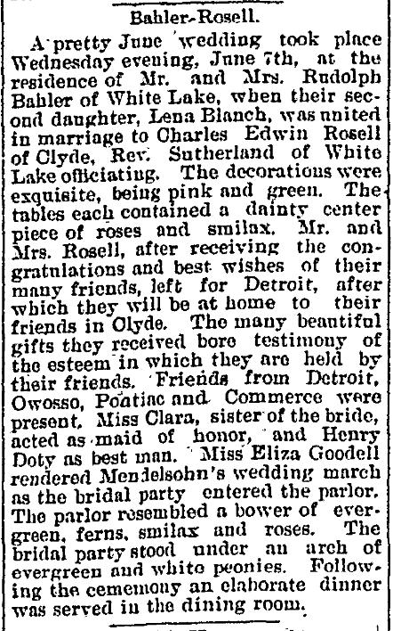 Bahler - Rosell Wedding - 1899