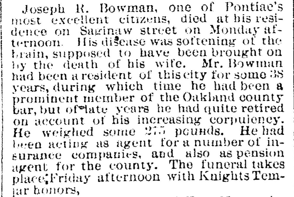 Obituary image for Bowman, Joseph