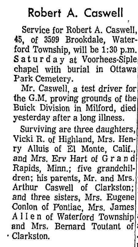 Obituary image for Caswell, Robert