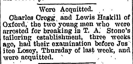 Cregg and Haskill Acquitted