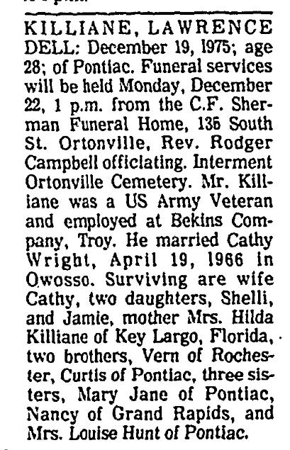 Obituary image for Killiane, Lawrence