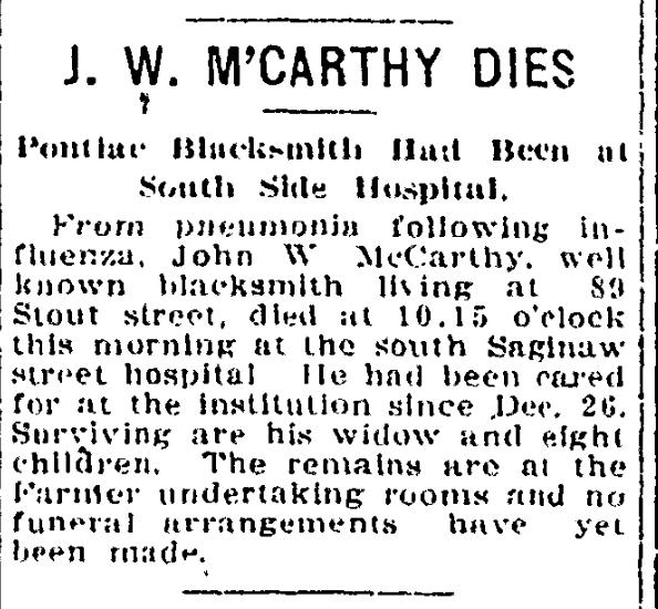 Obituary image for McCarthy, John W.