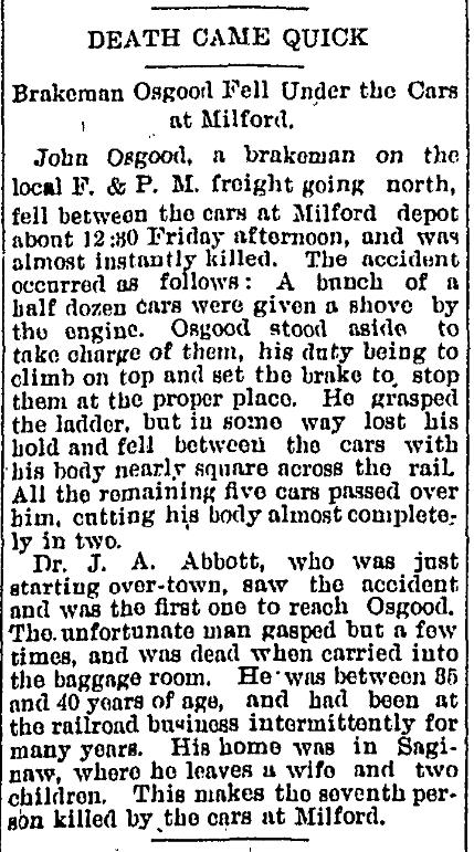 John Osgood Killed