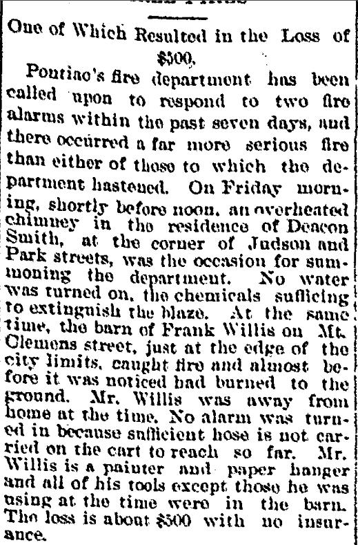 Two Fires in Pontiac