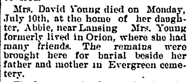 Young, Mrs, David